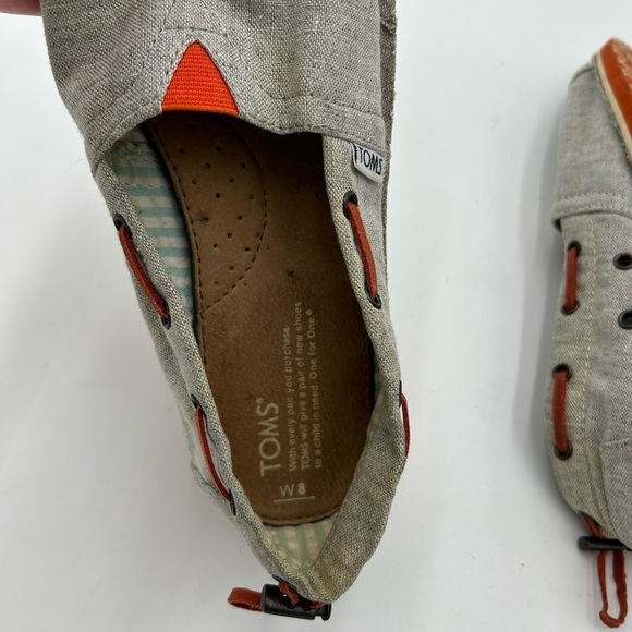 Toms Gray Casual Flat Sandals - Picture 5 of 6